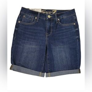 NWOT Seven7 Blue Jean Shorts with Cuffed Hem